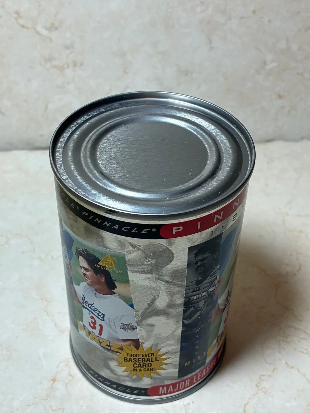Sealed Pinnacle Inside 1997 Baseball Card Can - Mike Piazza